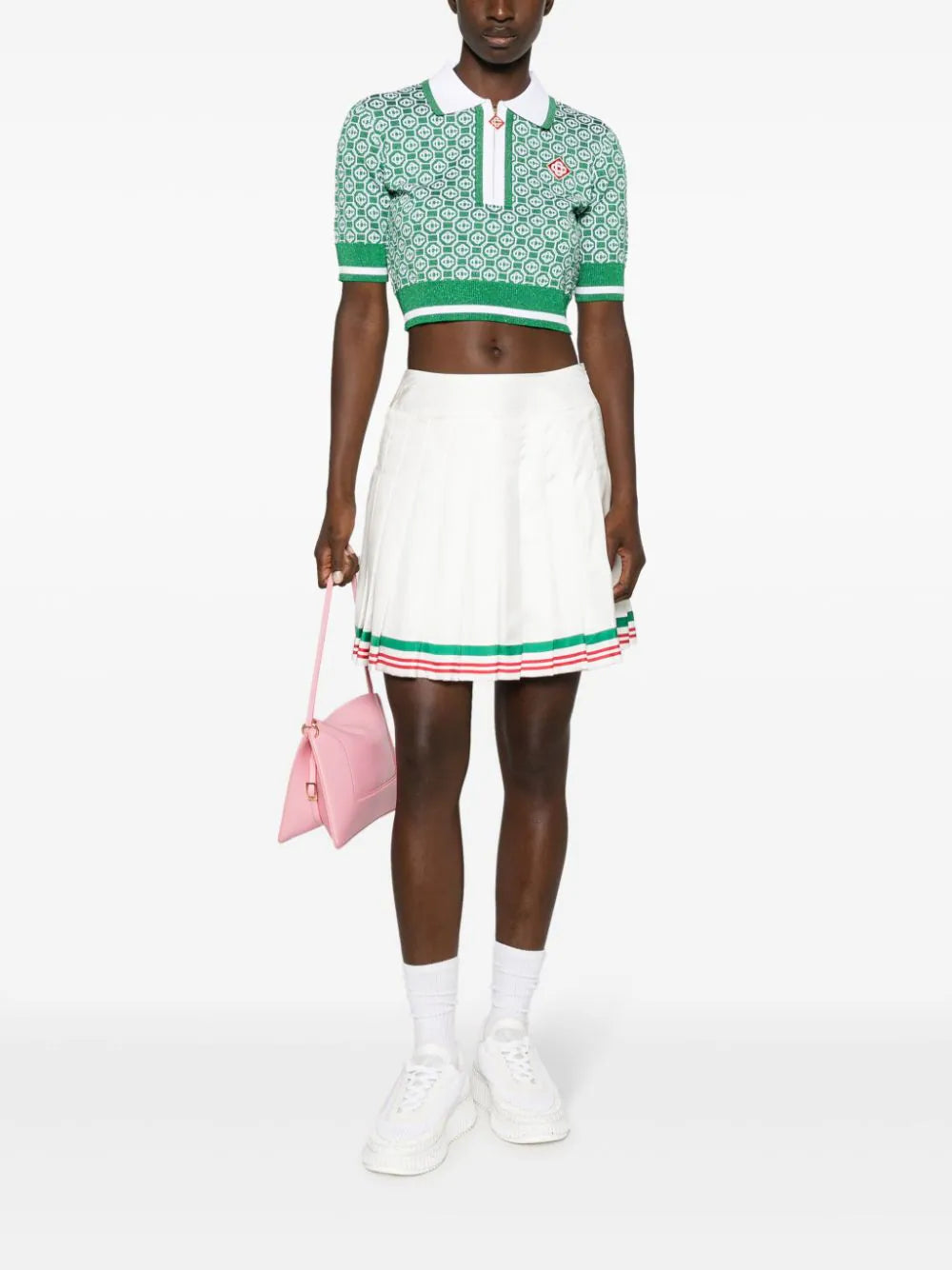 CASABLANCA Lurex Jacquard Polo
