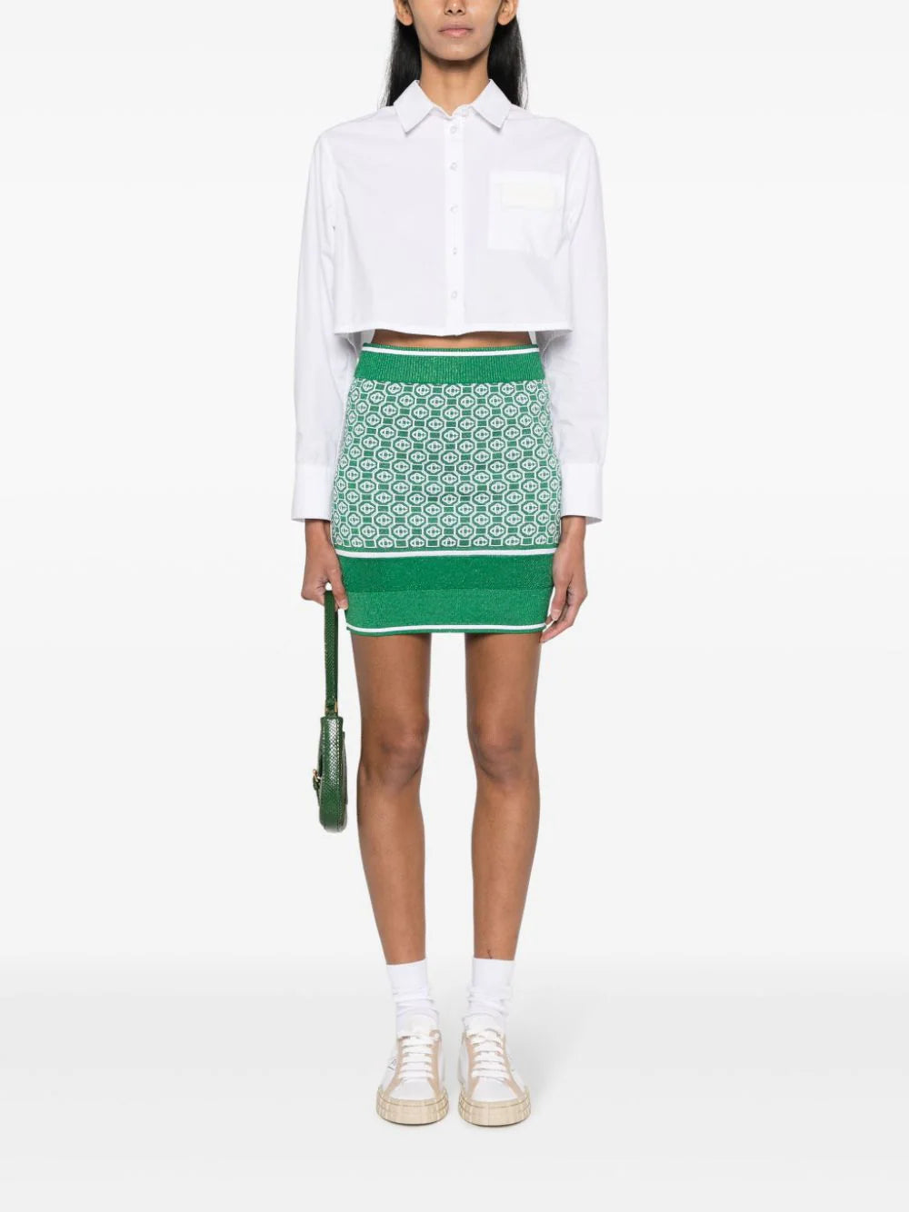 CASABLANCA Lurex Jacquard Skirt