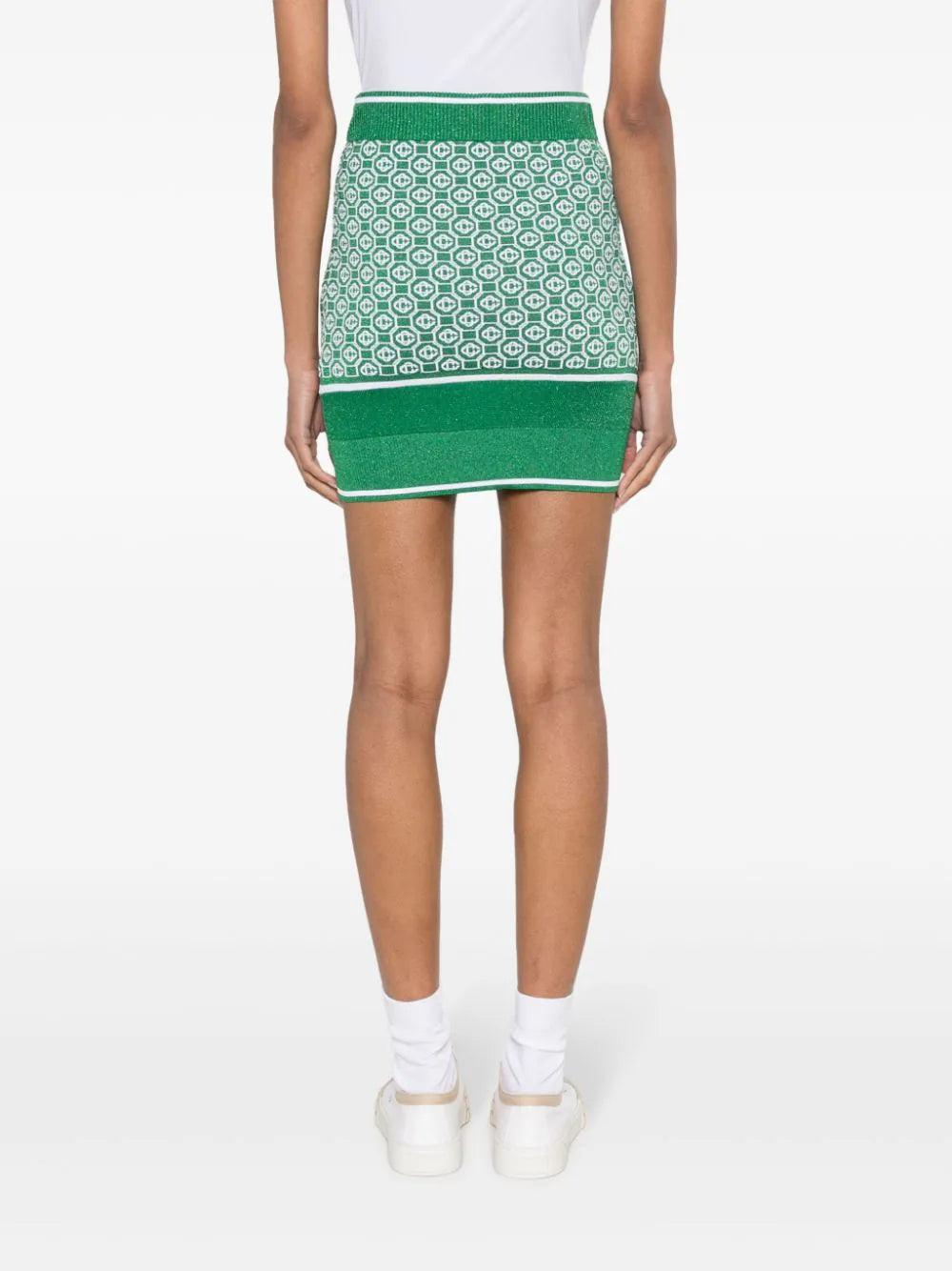 CASABLANCA Lurex Jacquard Skirt