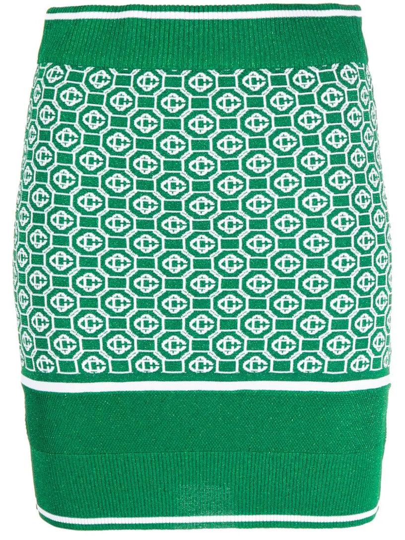 CASABLANCA Lurex jacquard skirt