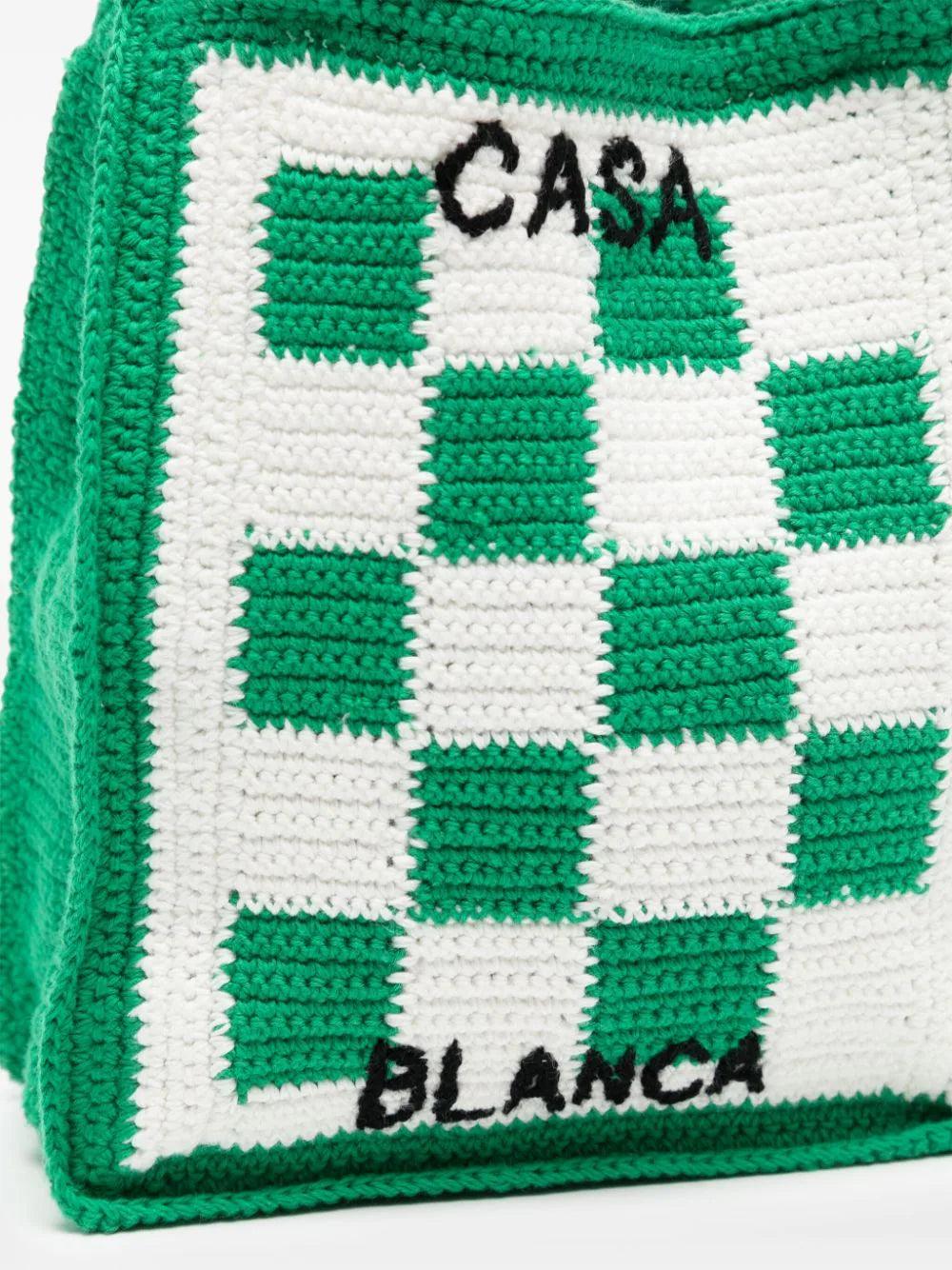 CASABLANCA Mini Crochet Square Bag