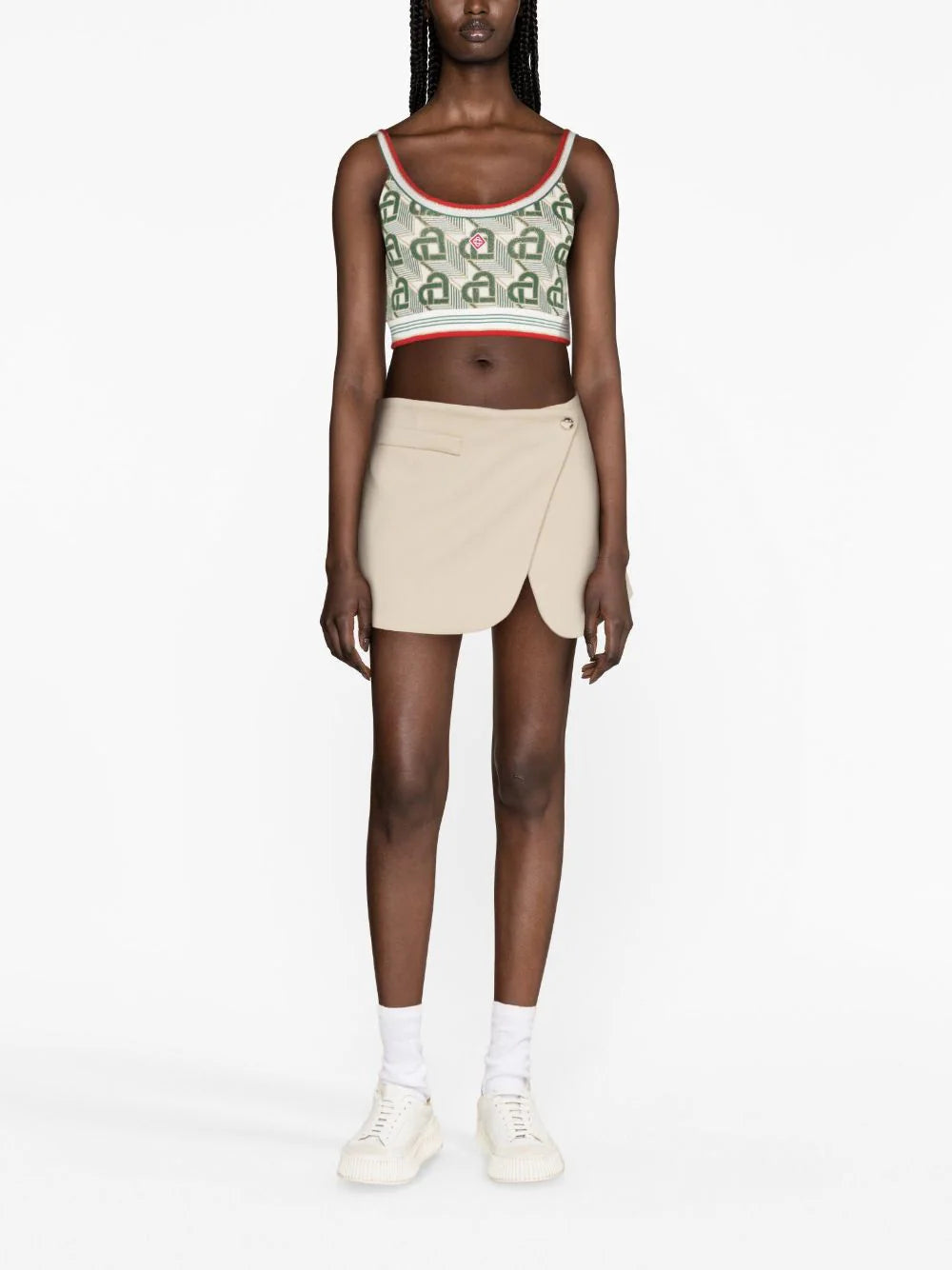 CASABLANCA Monogram Crop Top