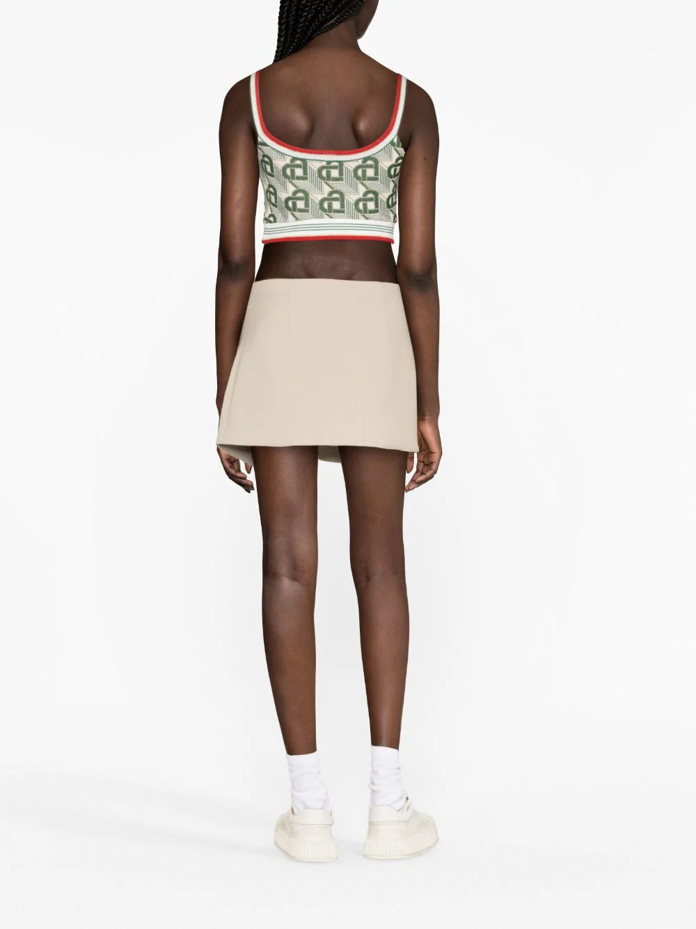 CASABLANCA Monogram Crop Top