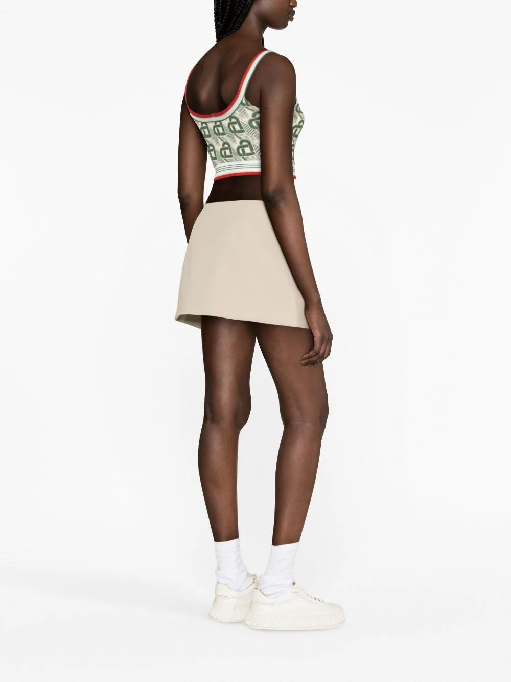 CASABLANCA Monogram Crop Top