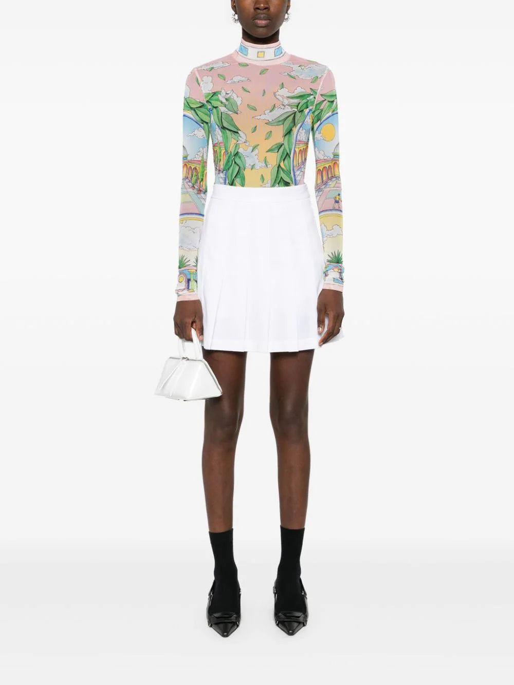 CASABLANCA Paysage Ideal Mesh Top