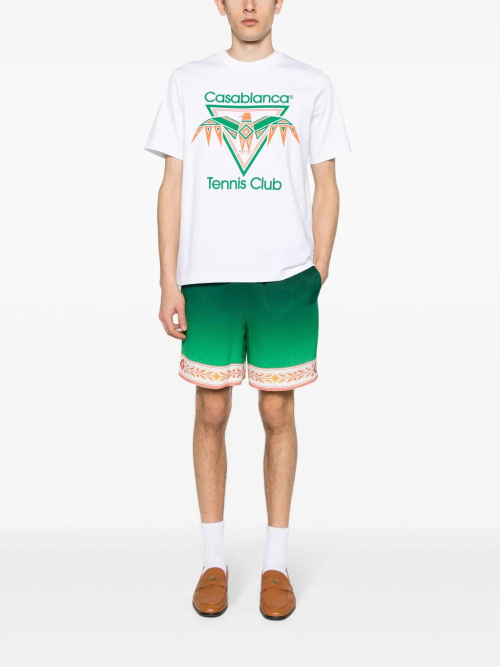 CASABLANCA Playful Eagle Screen T-shirt