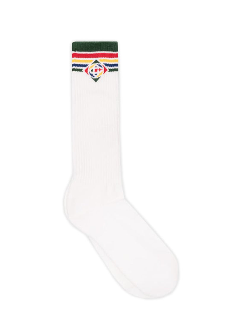 CASABLANCA Rainbow logo socks