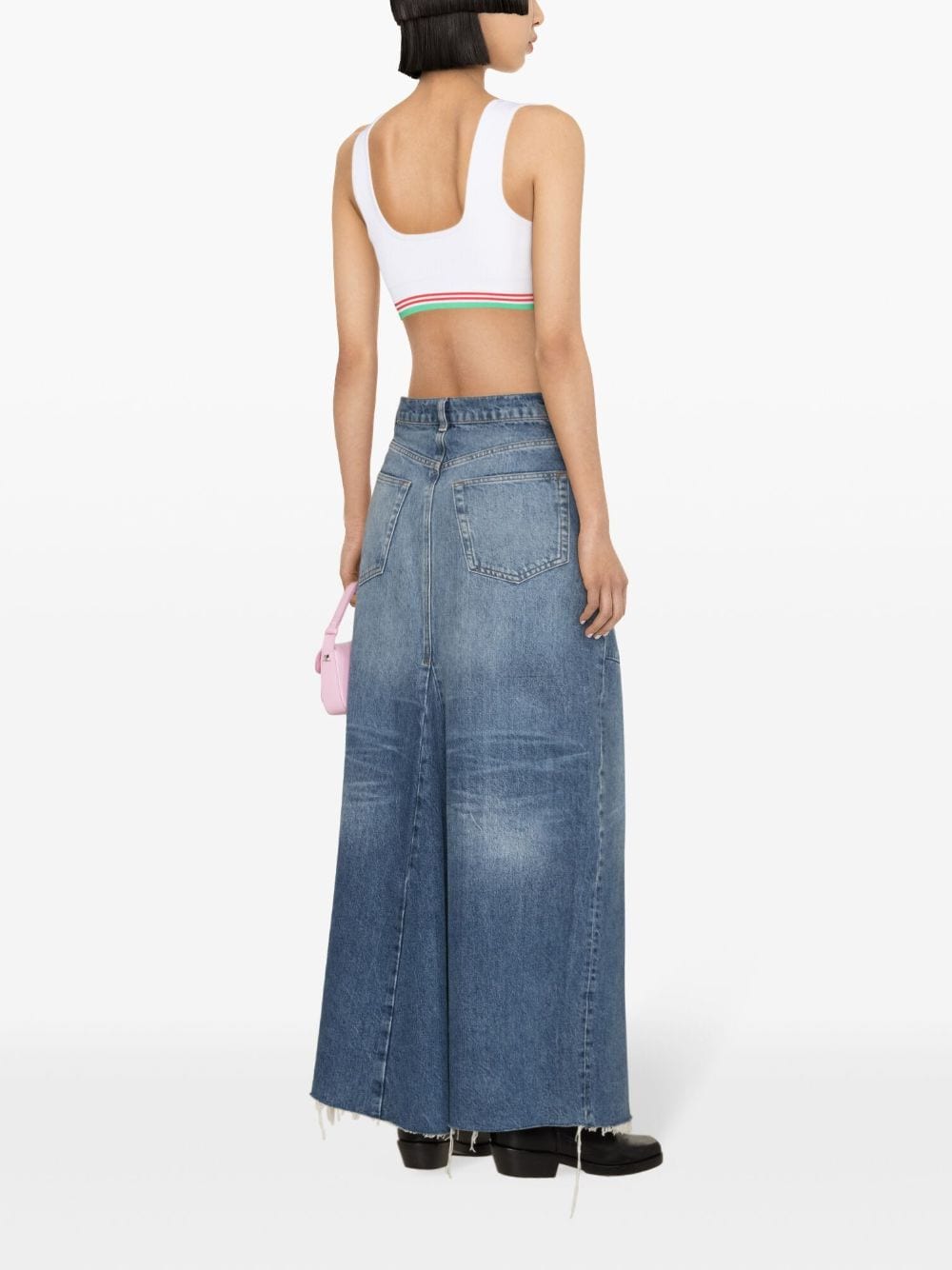 CASABLANCA Ribbed Crop Top
