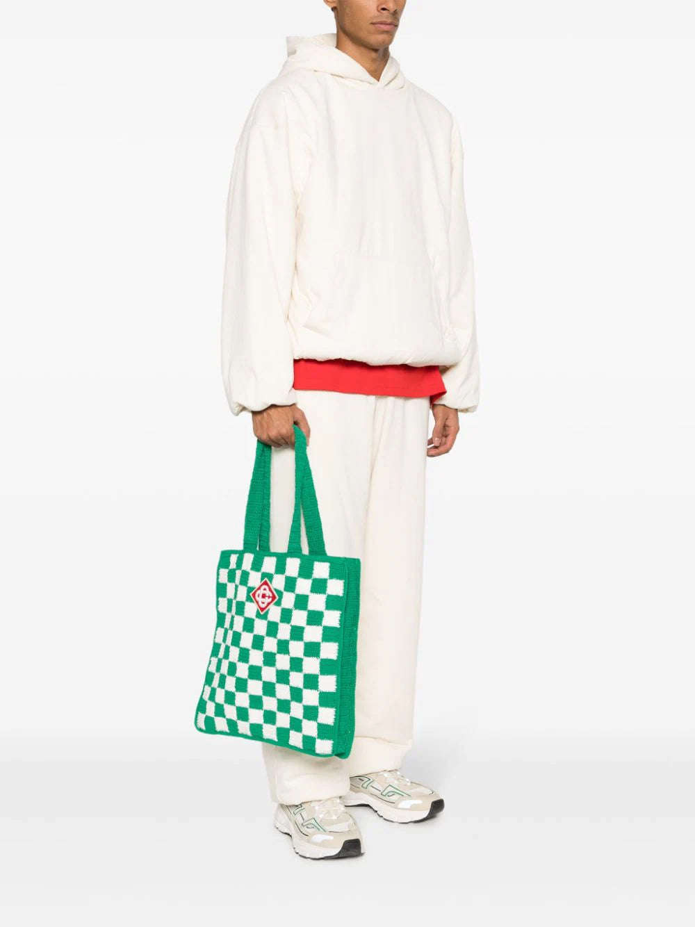 CASABLANCA Square Crochet Bag