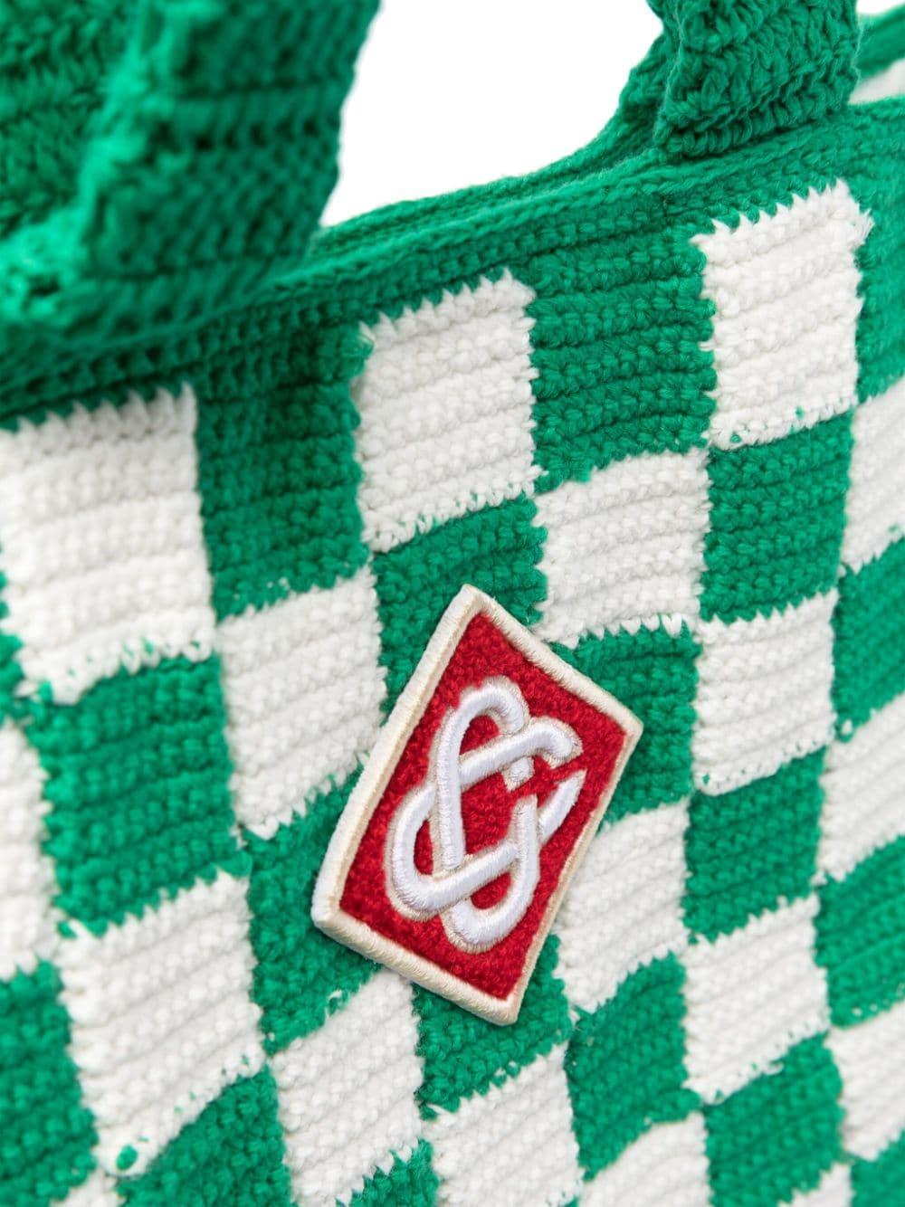 CASABLANCA Square Crochet Bag