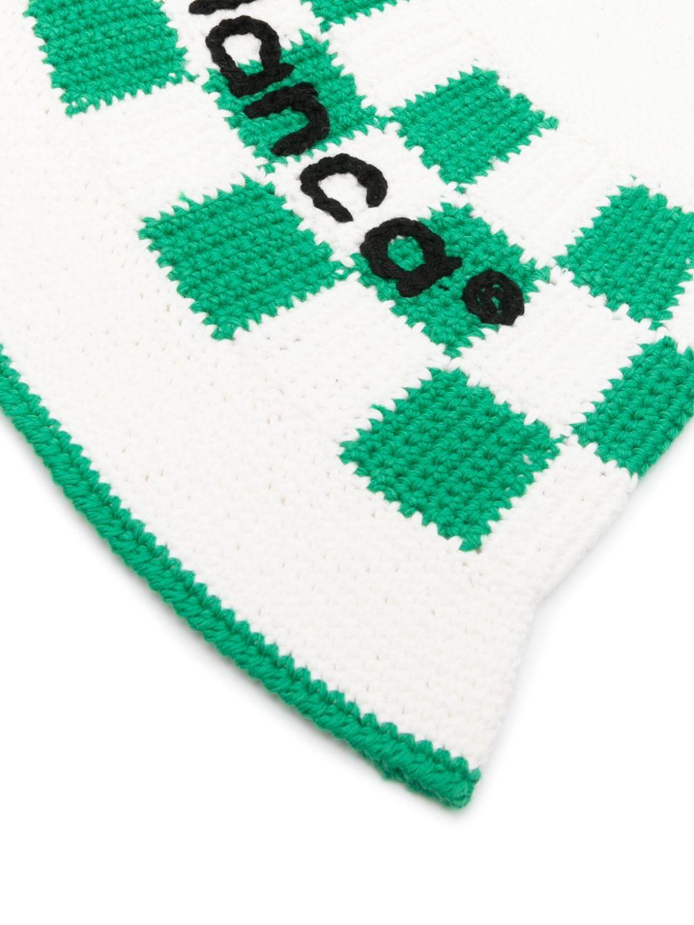 CASABLANCA Square Crochet Hat