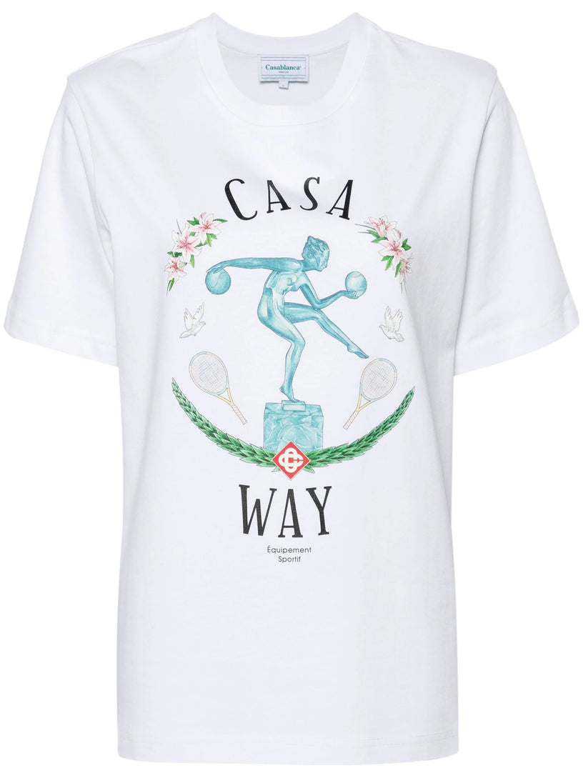 CASABLANCA Statue en marbre t-shirt