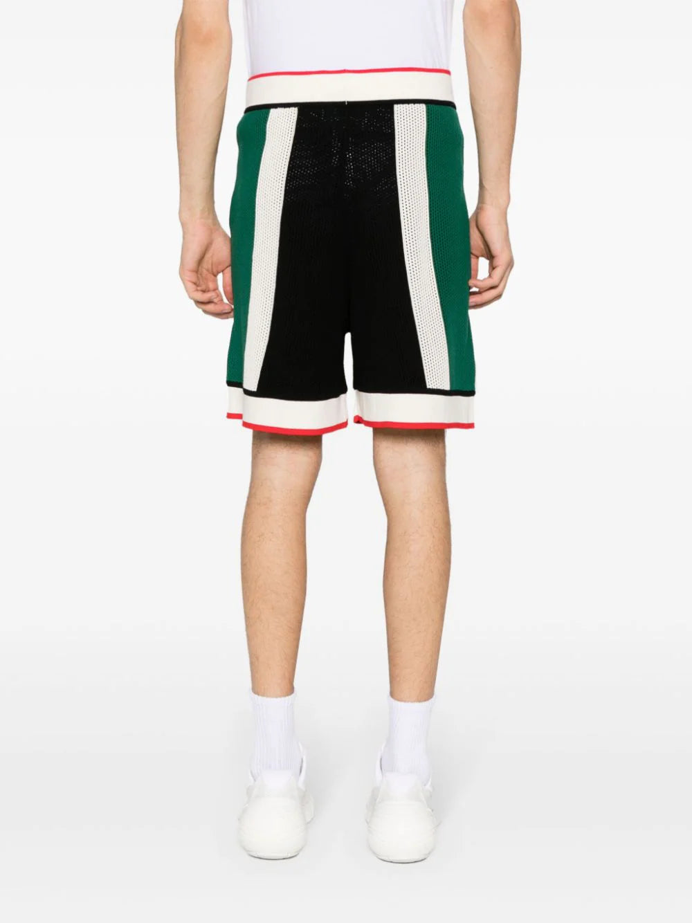 CASABLANCA Striped Mesh Shorts