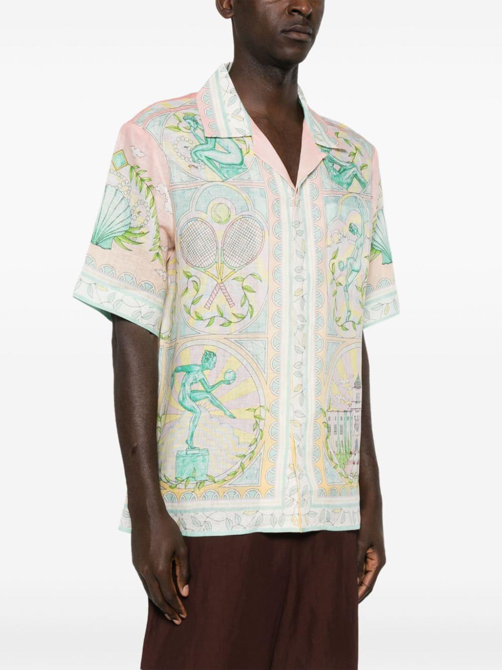 CASABLANCA Vase Linen Shirt