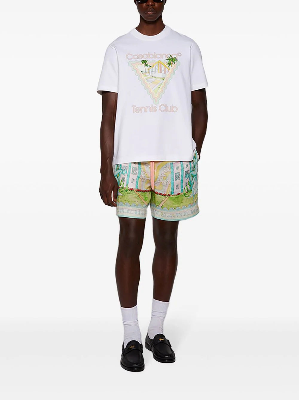 CASABLANCA Vase Linen Shorts