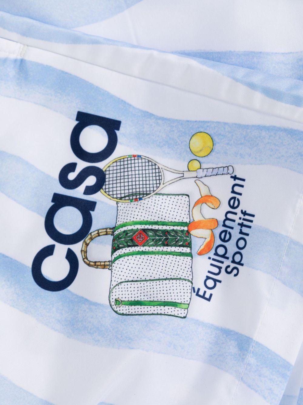 CASABLANCA Wave Swim Trunks