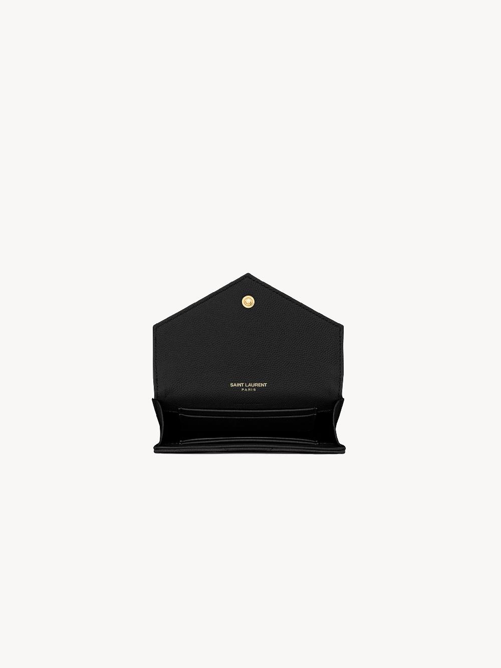 Saint Laurent Cassandre Matelassé Small Envelope Wallet