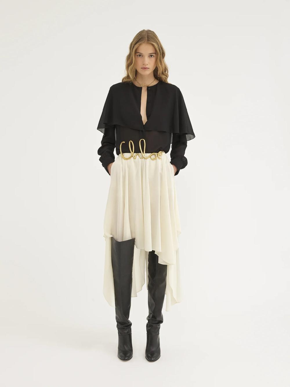 Chloé Cape Blouse