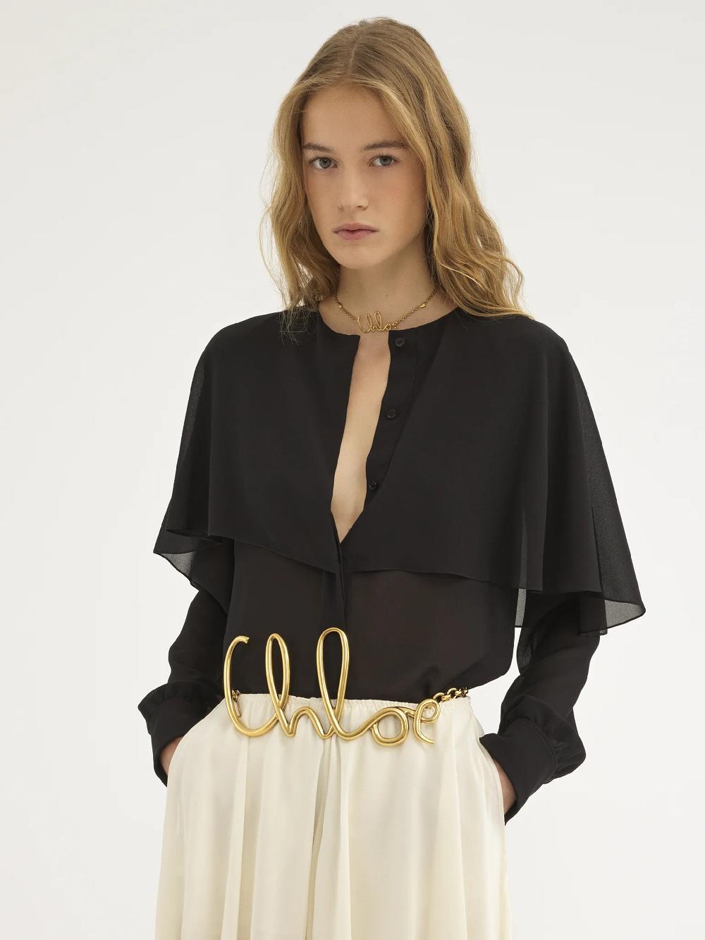 Chloé Cape Blouse