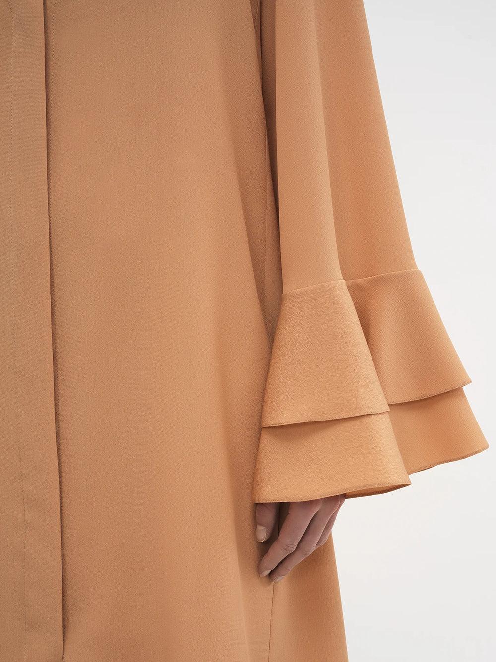 Chloé Fluid Short Dress In Organic Crêpe De Chine