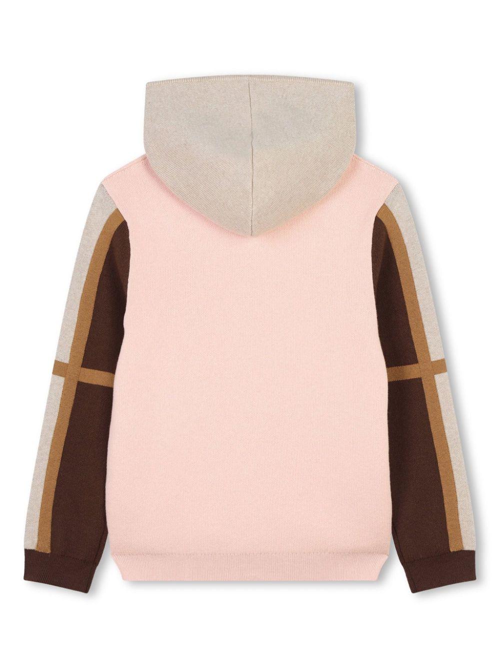 Chloé Kids Cardigan With Color-block Design