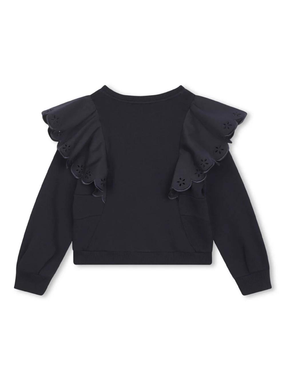 Chloé Kids Ruffle-detail Sweatshirt