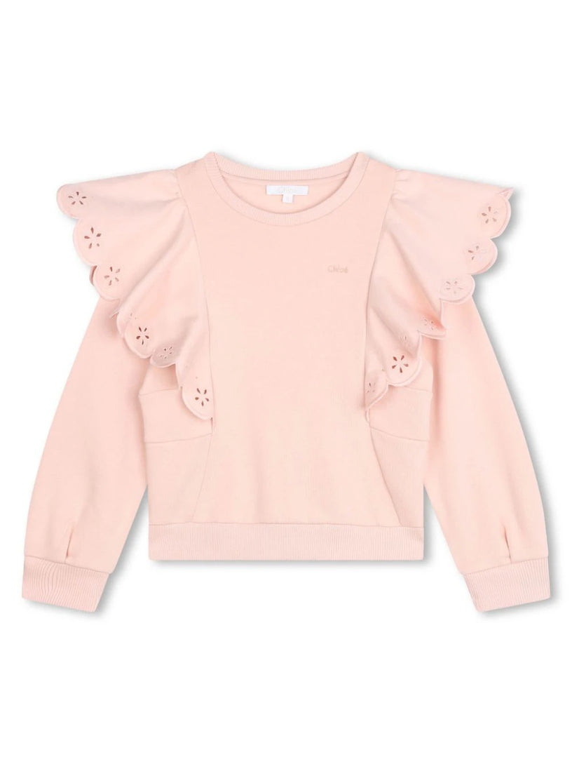 Chloé Kids Ruffle-detail sweatshirt