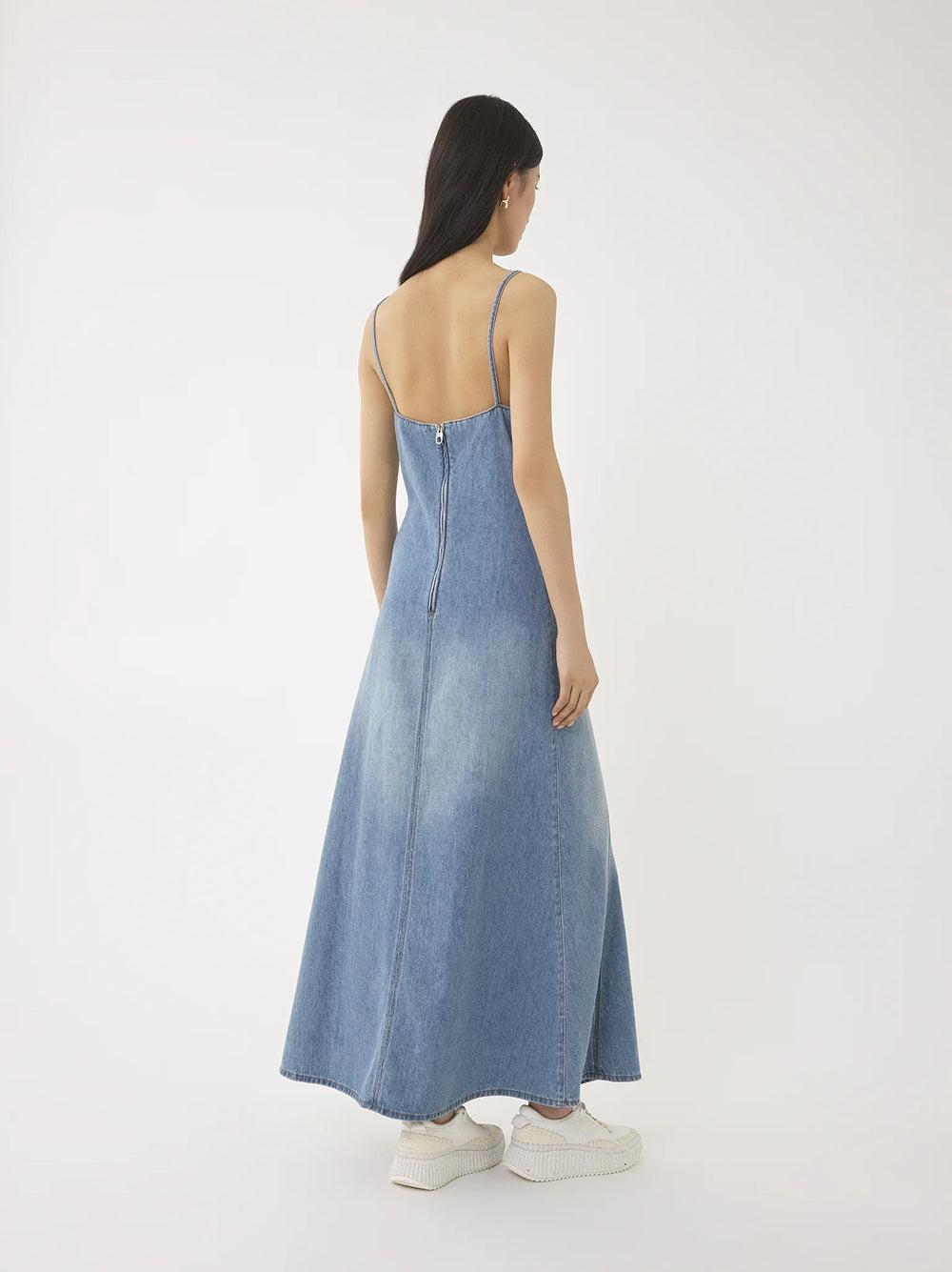 Chloé Long Flare Denim Dress