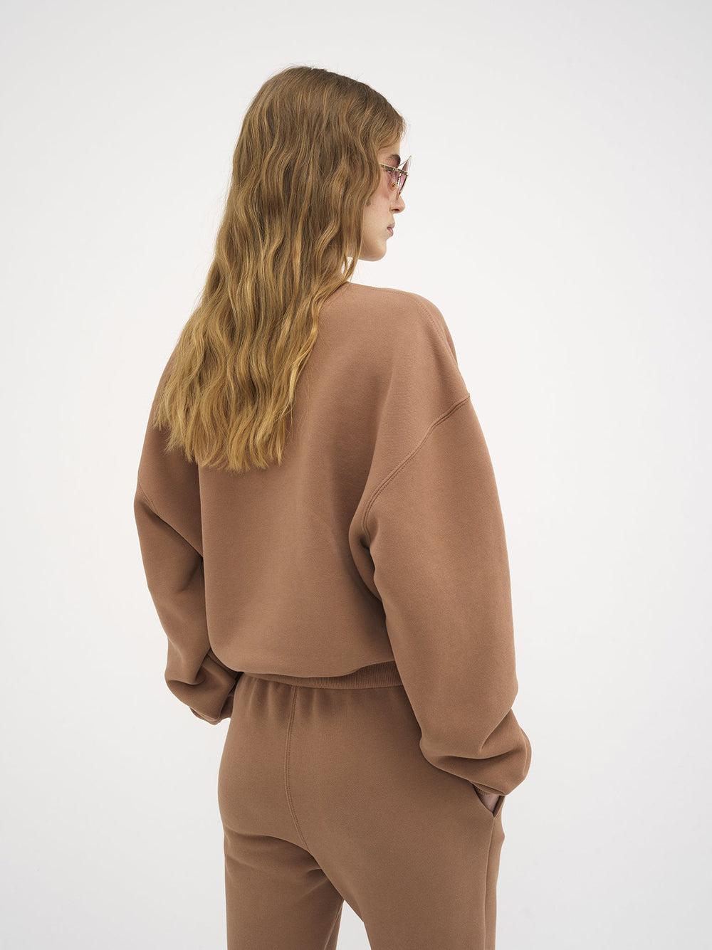 Chloé Loose Pullover In Cotton Fleece