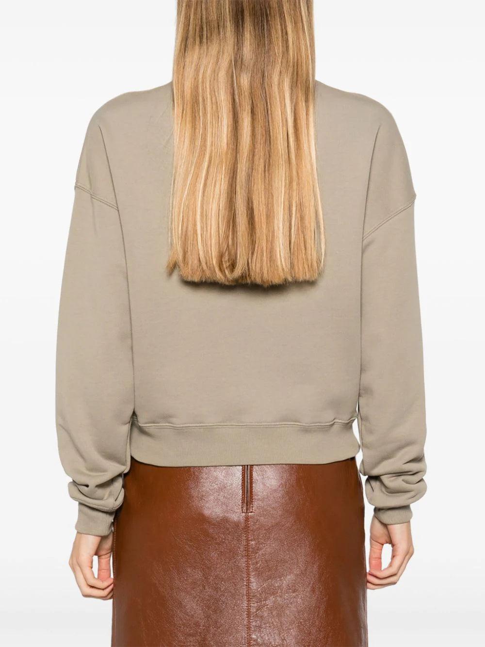 Chloé Loose Pullover In Cotton Fleece