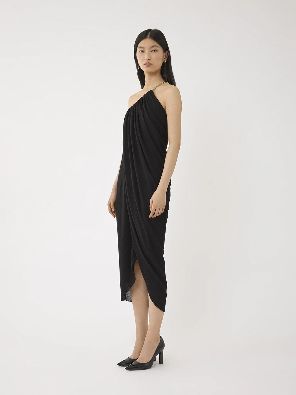 Chloé One-shoulder Midi Dress