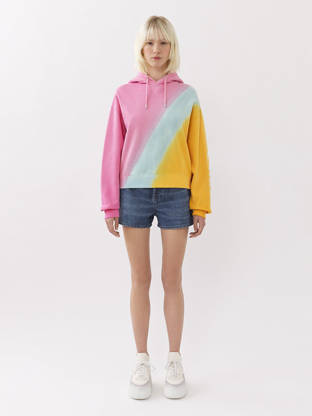 Chloé Printed Hooded Sweater