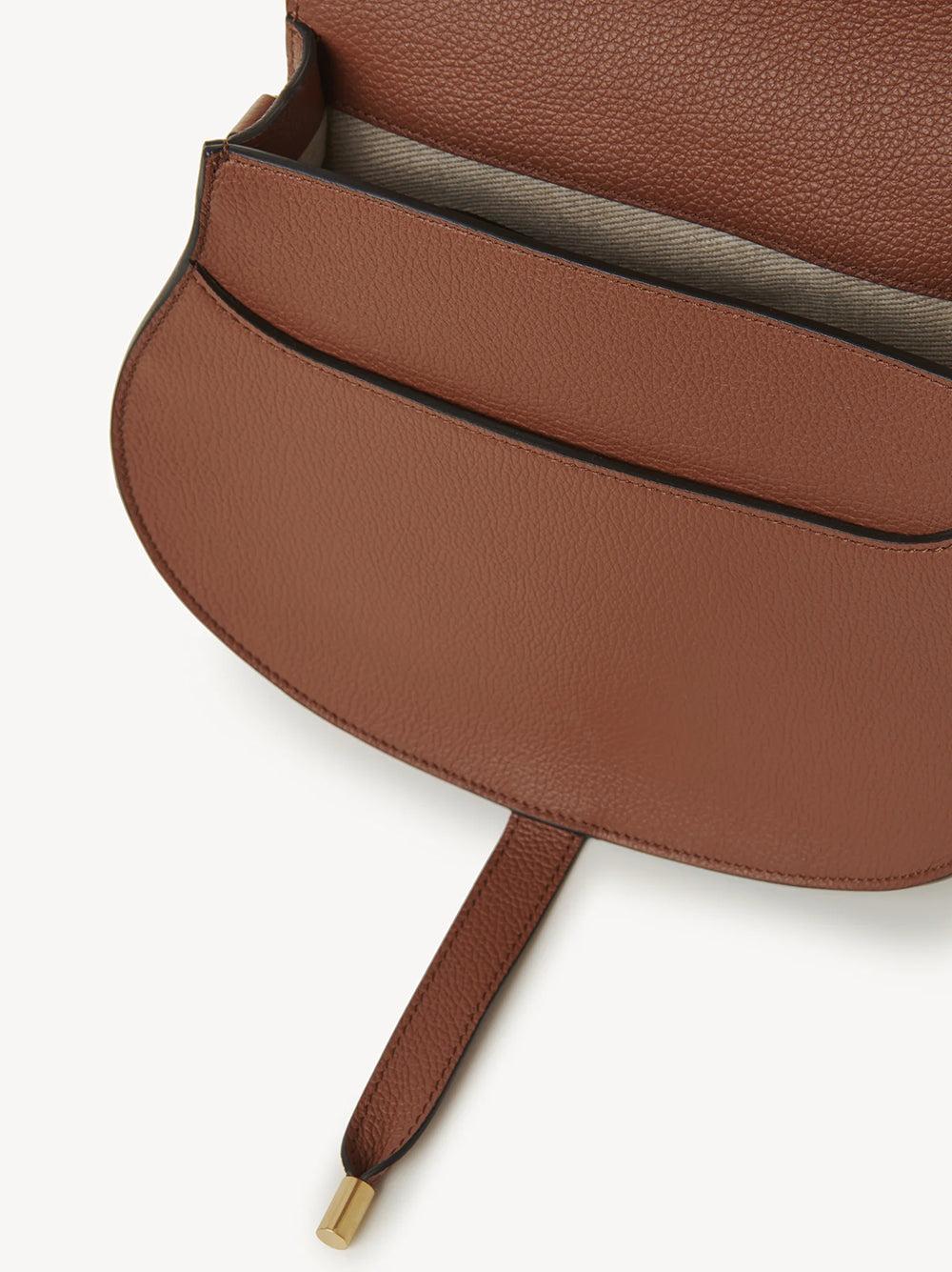Chloé Saddle Marcie Bag In Grained Leather