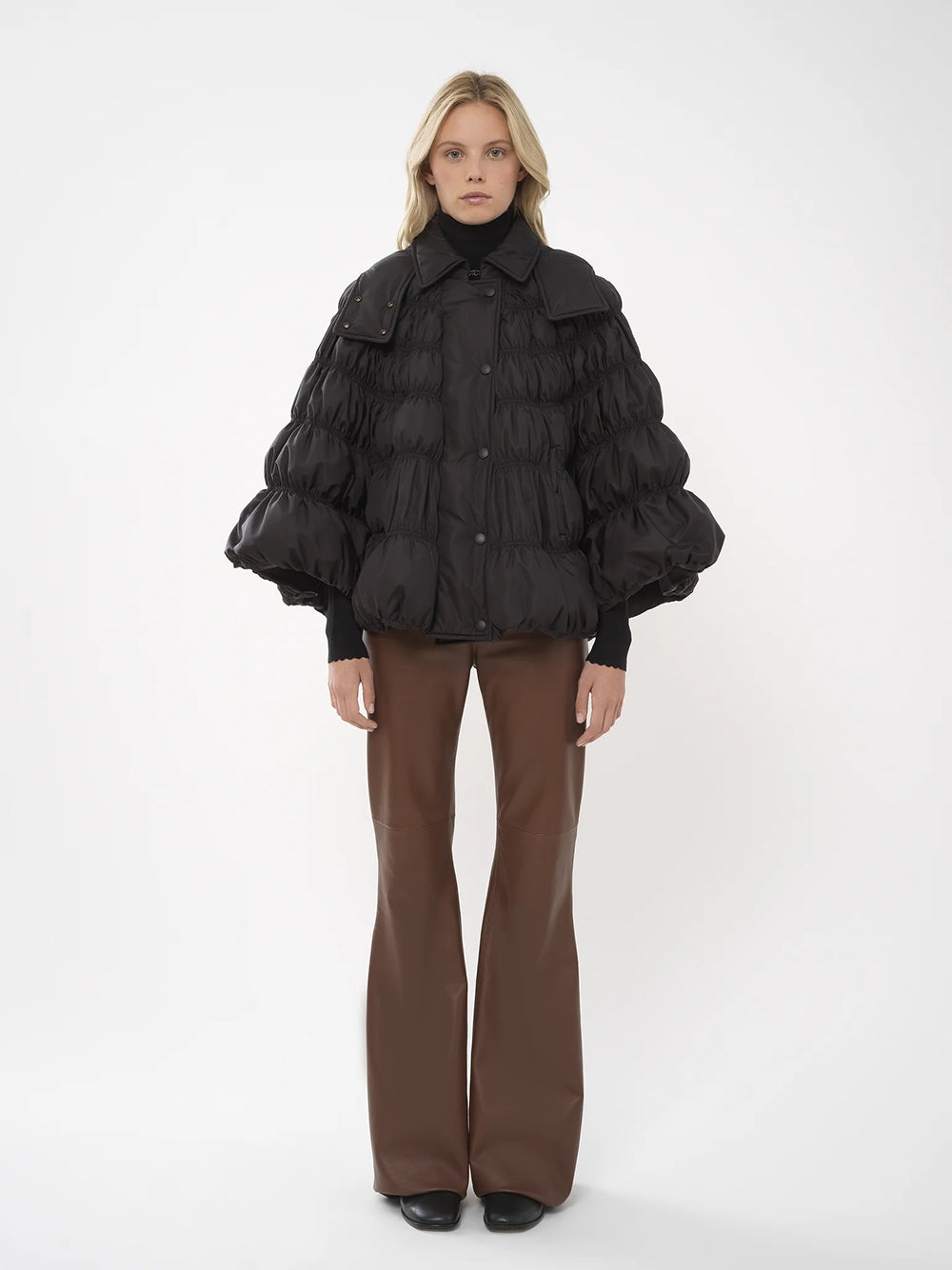 Chloé Short Puffer Cape Coat