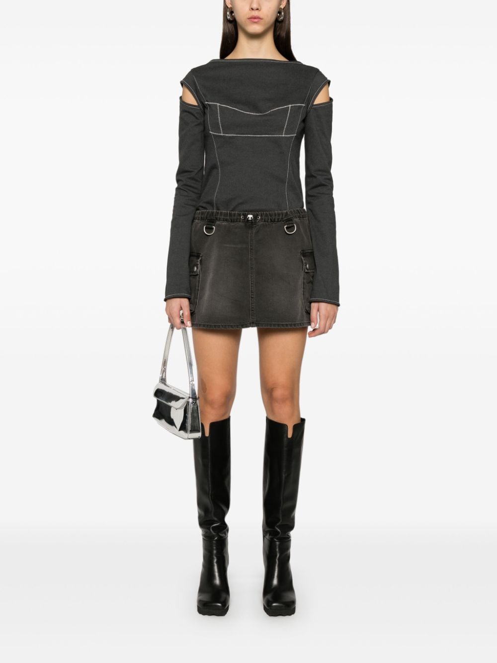 Coperni Denim Cargo Skirt