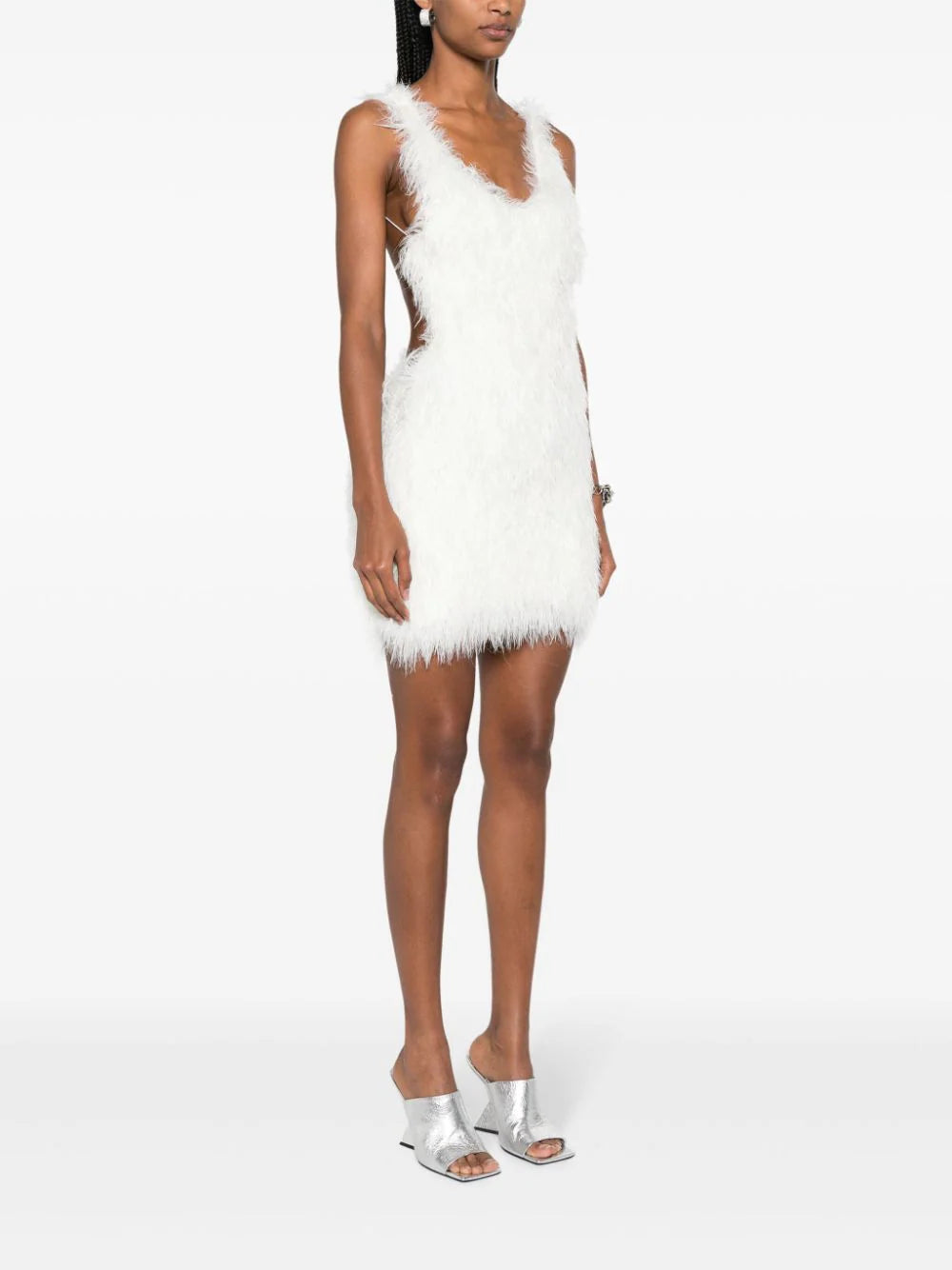 Coperni Fluffy Knit Dress