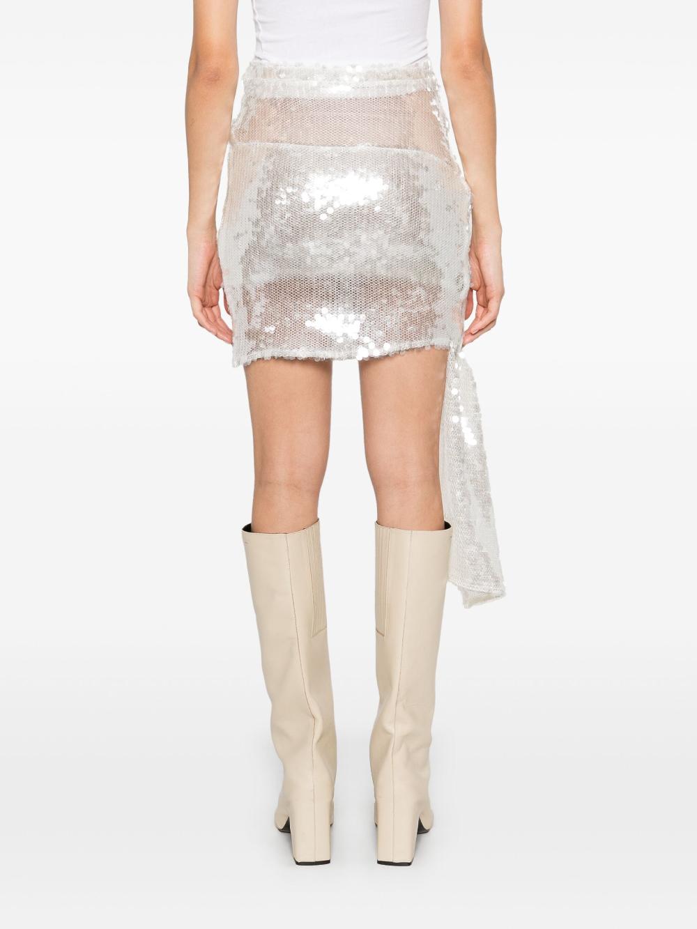 Coperni Knotted Sequins Skirt