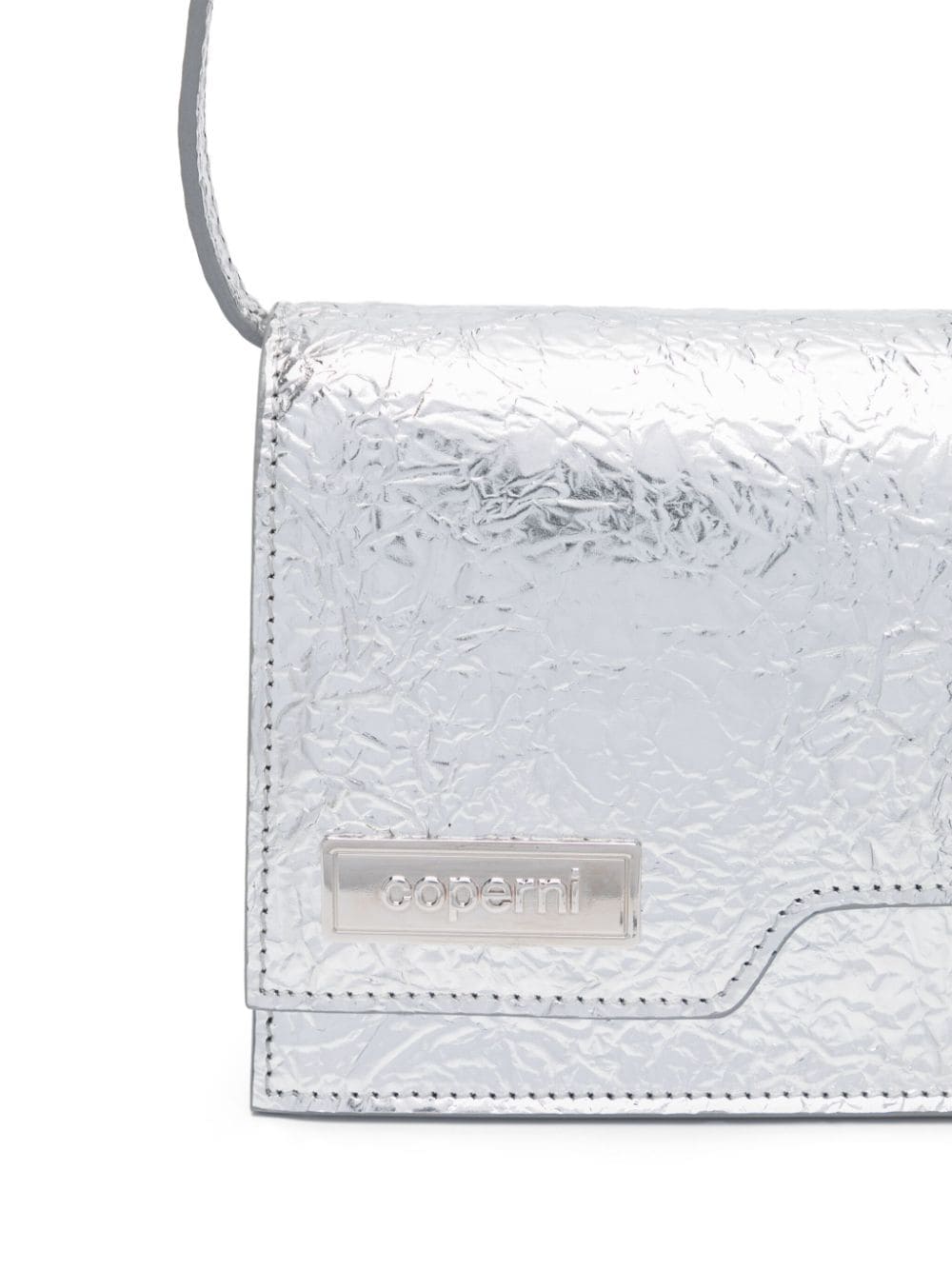 Coperni Mini Aluminum Satchel Bag