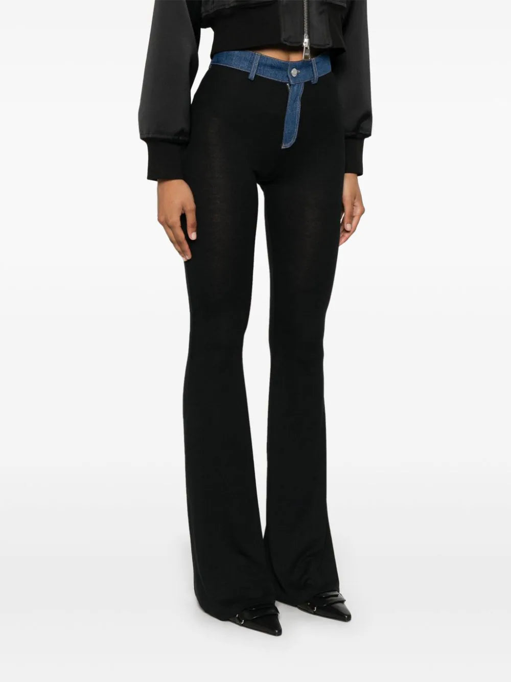 Coperni Second Skin Ribbed Denim Pants