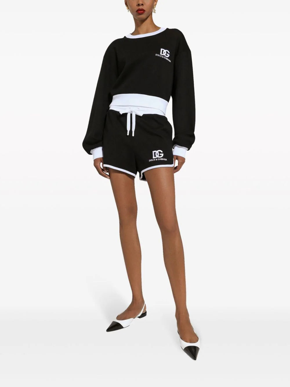 Dolce & Gabbana Cotton Jersey Shorts With Dg Logo Embroidery