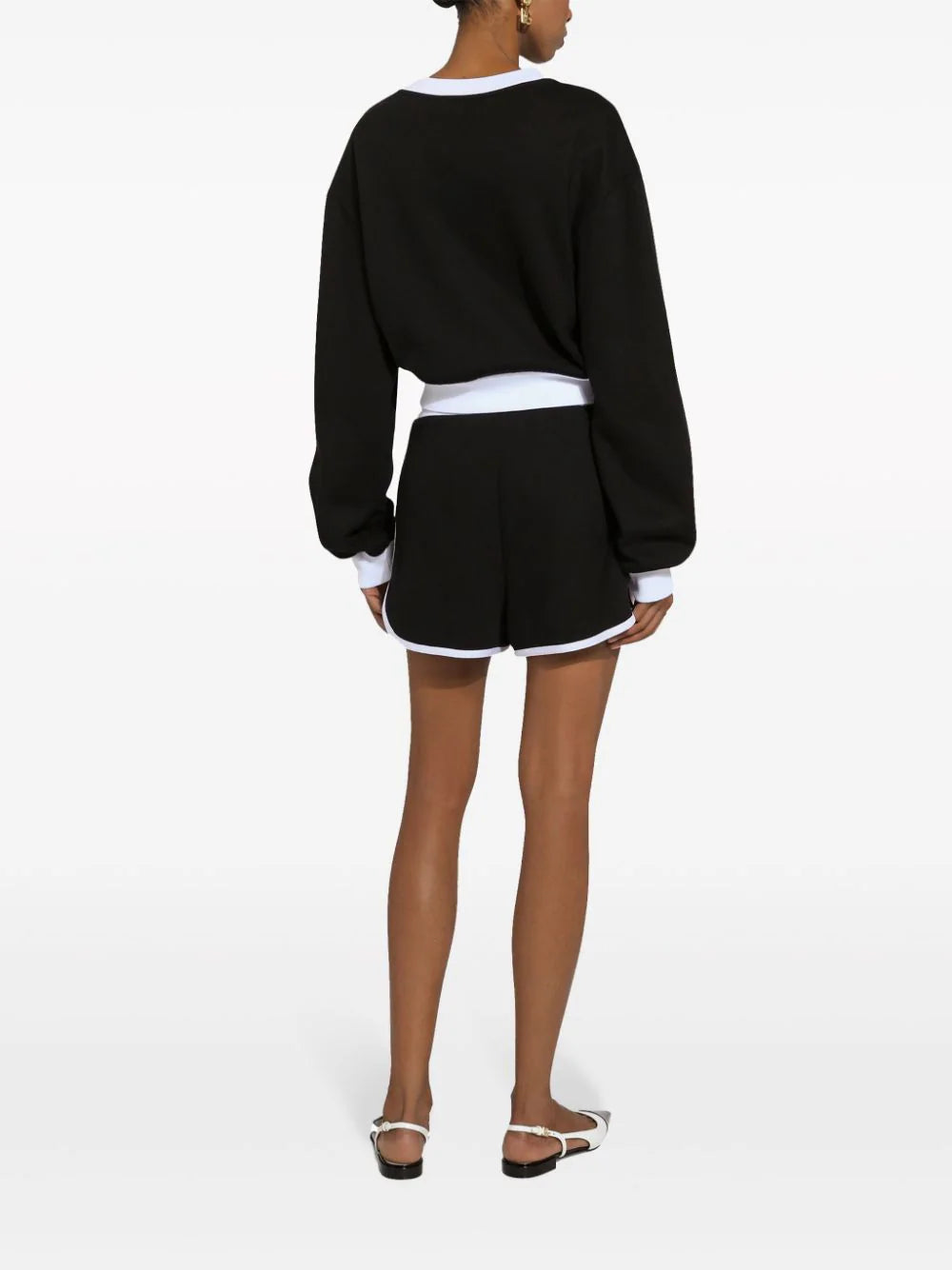 Dolce & Gabbana Cotton Jersey Shorts With Dg Logo Embroidery