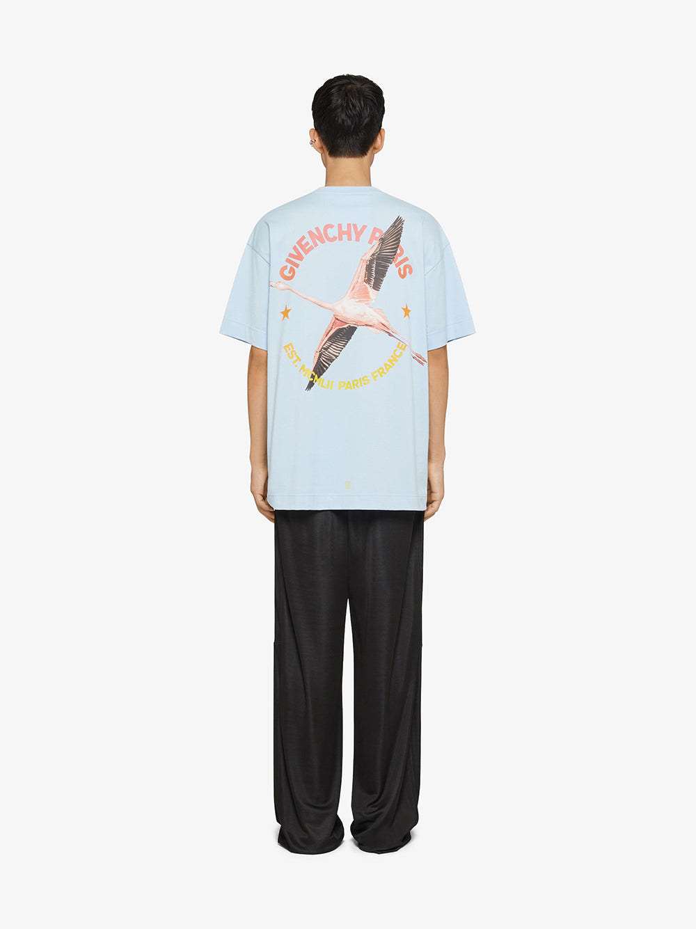 Givenchy Cotton T-shirt With Givenchy Flamingo Print