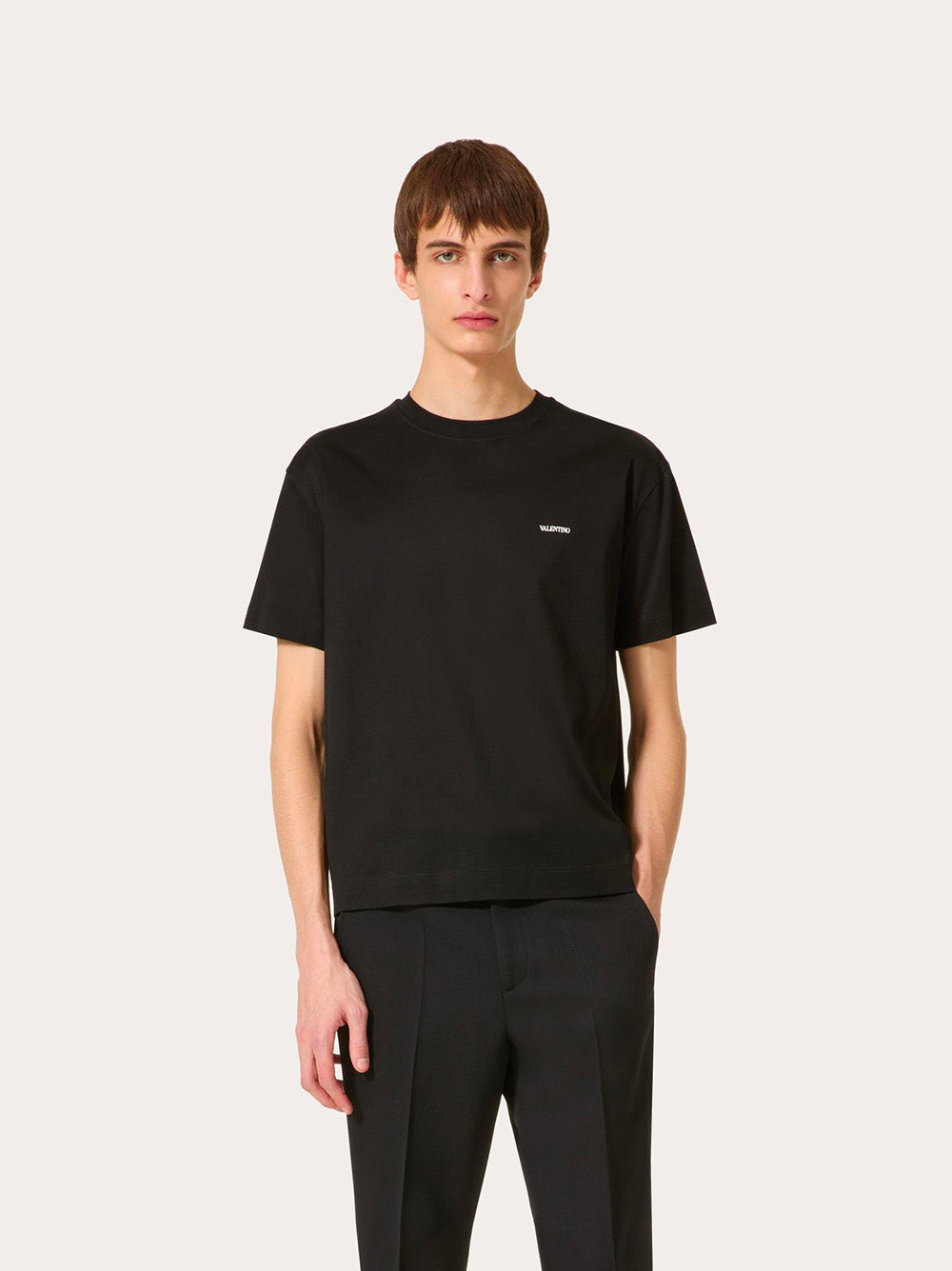 Valentino Garavani Cotton T-shirt With Valentino Print