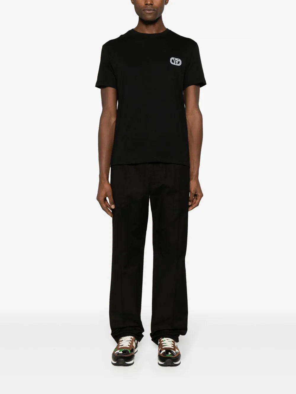 Valentino Garavani Cotton T-shirt With Vlogo Signature Patch