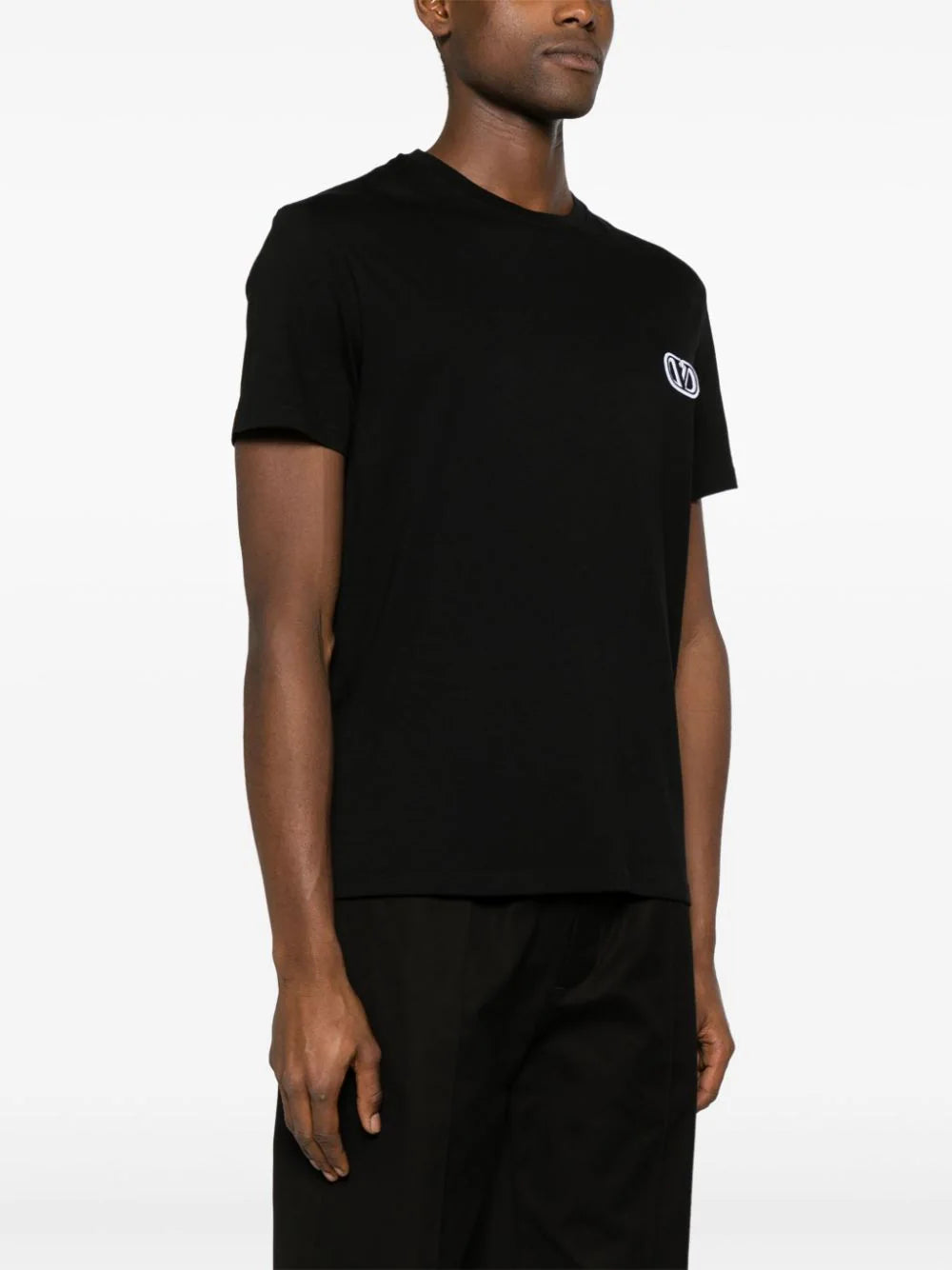 Valentino Garavani Cotton T-shirt With Vlogo Signature Patch