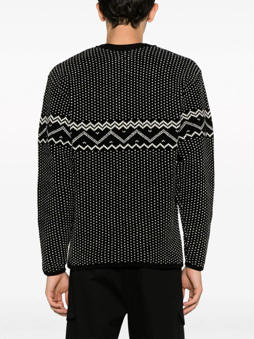 CP COMPANY Chenille Cotton Jacquard Knit