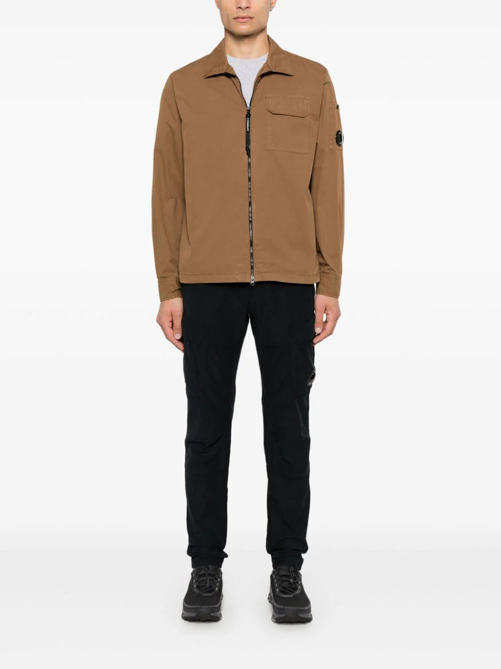 CP COMPANY Organic Gabardine Zipped Overshirt