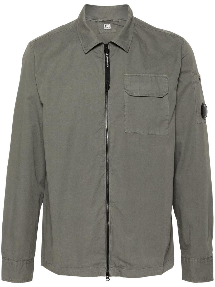 CP COMPANY Organic gabardine zipped overshirt