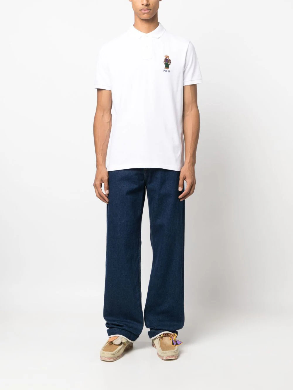 POLO RALPH LAUREN Custom Slim Fit Polo Bear Polo Shirt