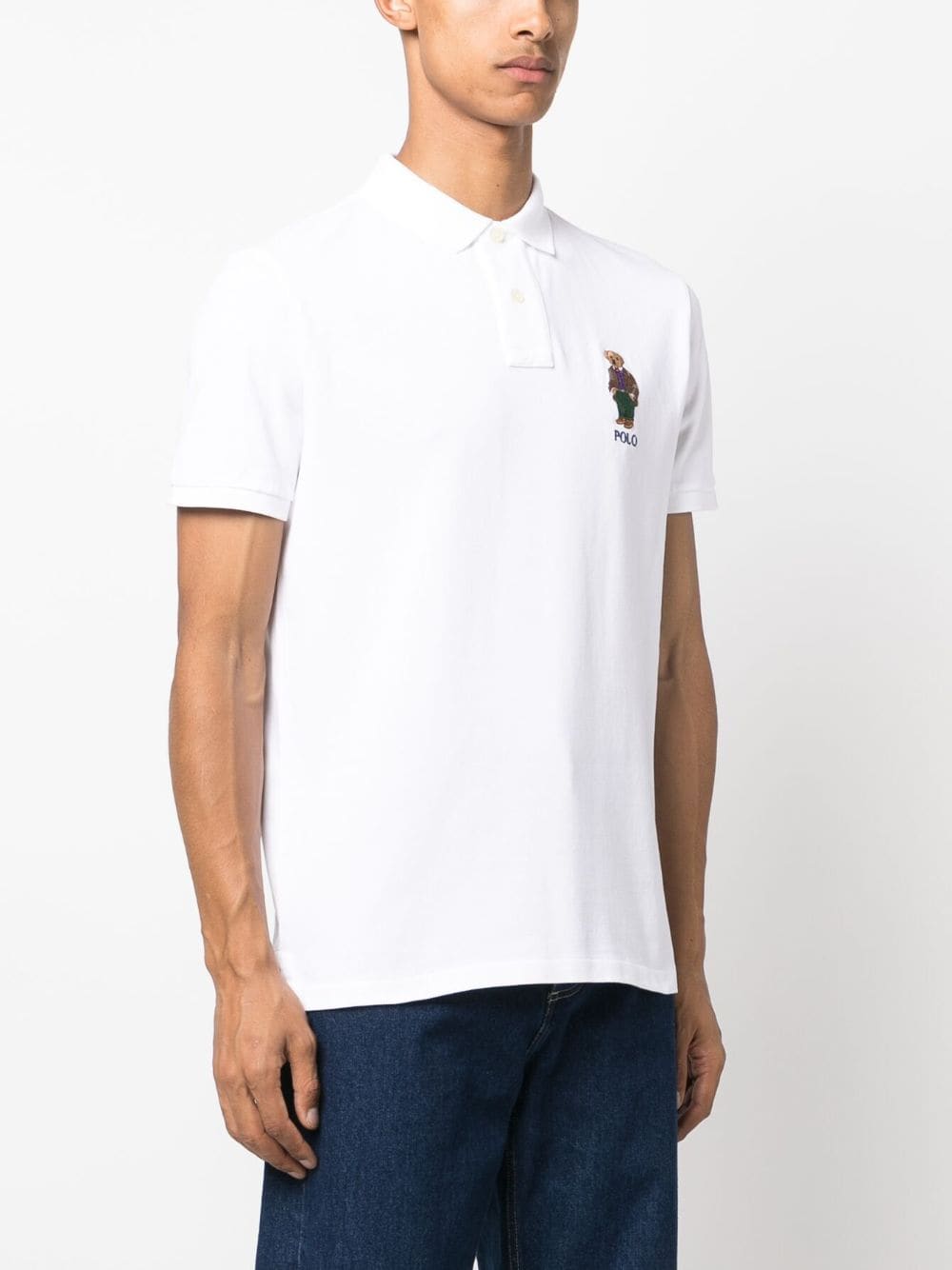 POLO RALPH LAUREN Custom Slim Fit Polo Bear Polo Shirt